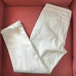 BUFFALO DAVID BITTON WOMENS WHITE CROPPED JEANS SIZE 2‎